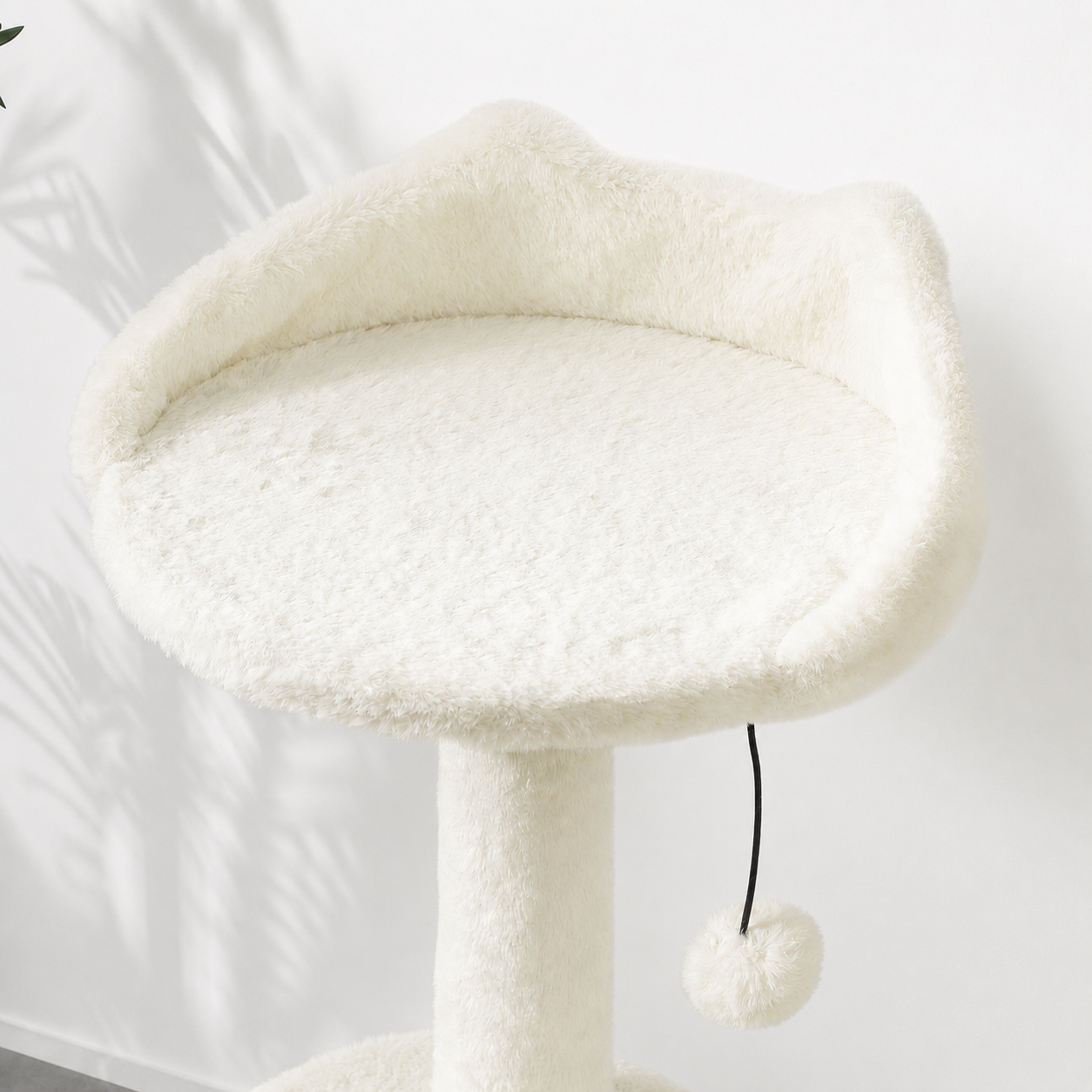 Modern Cat Tree Tower with Rattan Condo, Sisal Scratching Post & Plush Perch