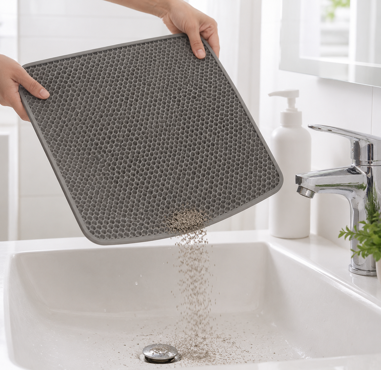 XL Cat Litter Mat – Double Layer Trapping Mat, Waterproof & Easy Clean, Fits All Litter Box Sizes