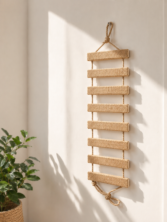 Sisal Rope Cat Climbing Ladder Wall Mounted